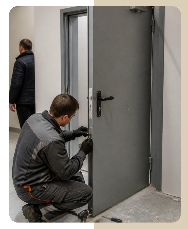Ремонт противопожарной двери в Верхнем Уфалее по цене 6652 р. | ДвериЛегко-Врф